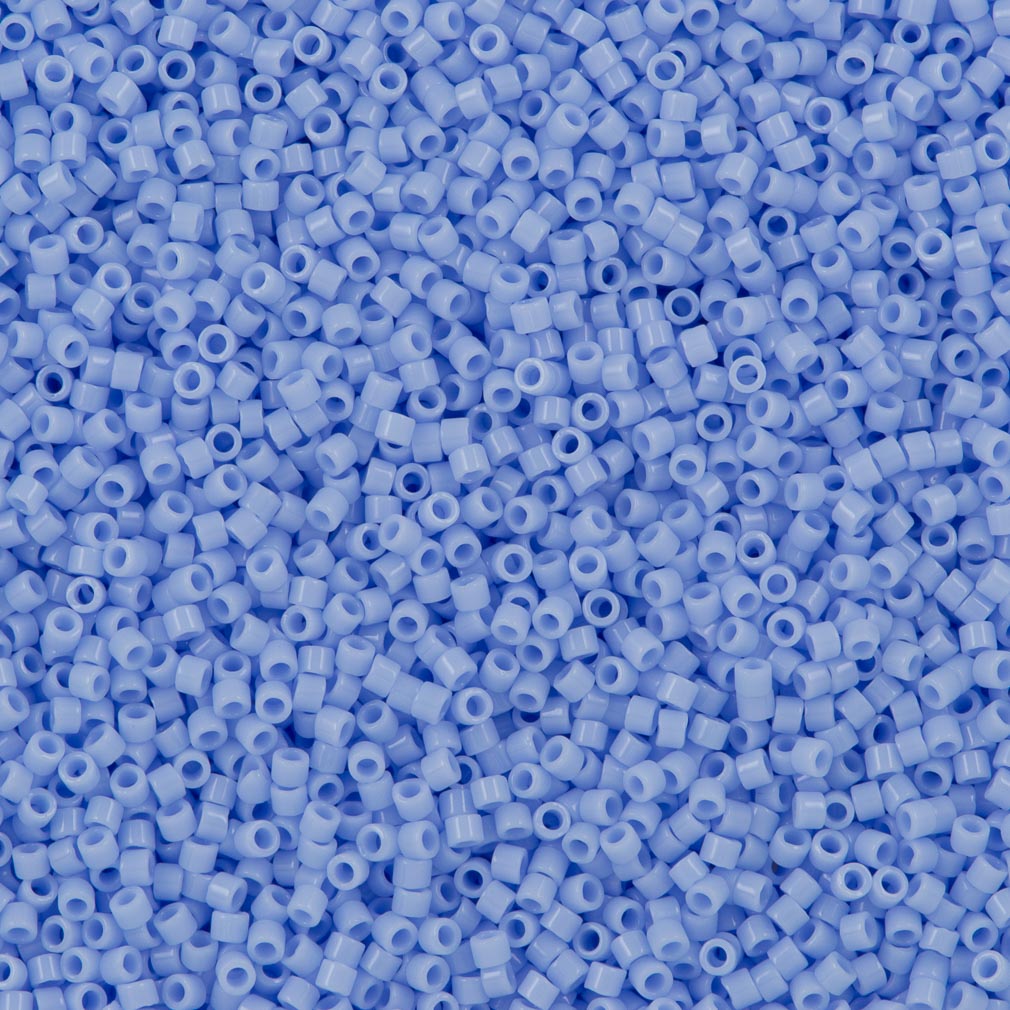 25g Miyuki Delica Seed Bead 11/0 Opaque Blue Agate DB1137