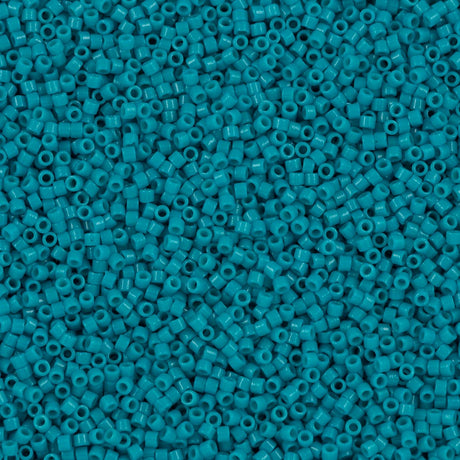 25g Miyuki Delica Seed Bead 11/0 Duracoat Dyed Opaque Azure DB2133