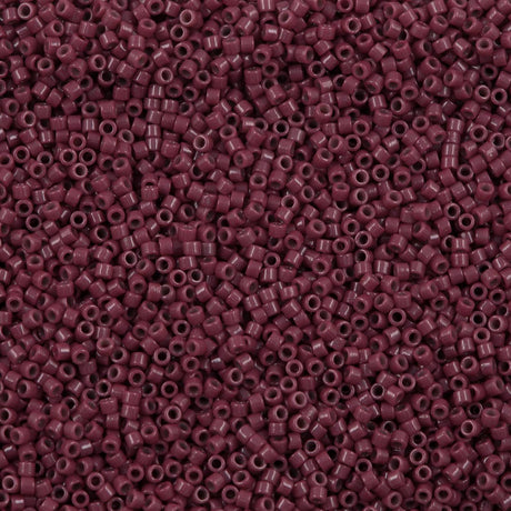 Miyuki Delica Seed Bead 11/0 Duracoat Opaque Grape Purple 2-inch Tube DB2355