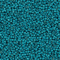 50g Toho Round Seed Bead 11/0 Permafinish Galvanized Aqua Sky (582PF)