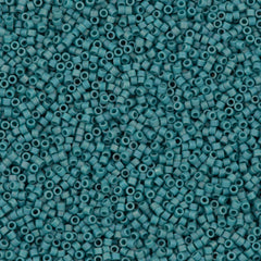 25g Miyuki Delica Seed Bead 11/0 Matte Opaque Glazed Nile Blue AB DB2315