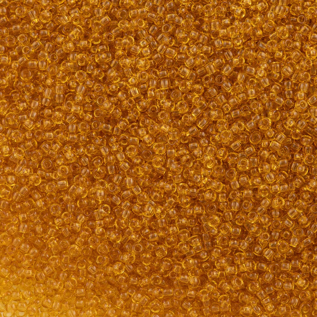 Preciosa Czech Seed Bead 11/0 Transparent Topaz (10050)