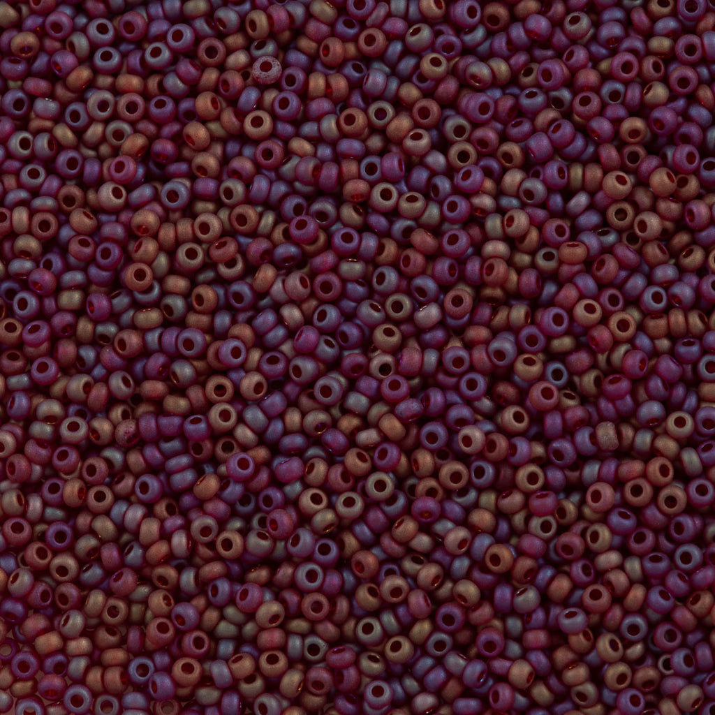 Czech Seed Bead 11/0 Garnet Matte AB (91120M)