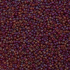 Czech Seed Bead 11/0 Garnet Matte AB 50g (91120M)