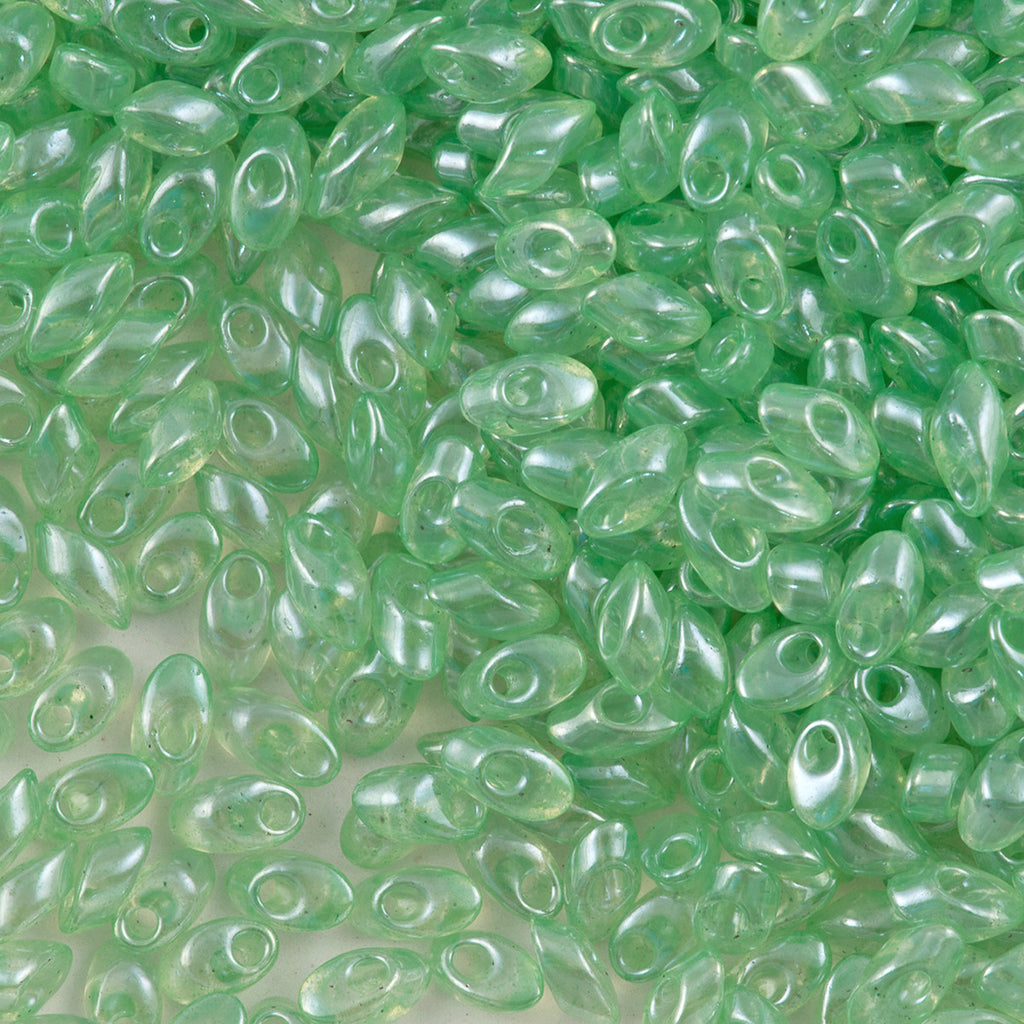 Miyuki Long Magatama Seed Bead Transparent Pale Green (3510)