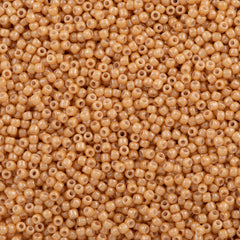 Toho Round Seed Bead 11/0 Opaque Luster Butterscotch 2.5-inch Tube (123D)
