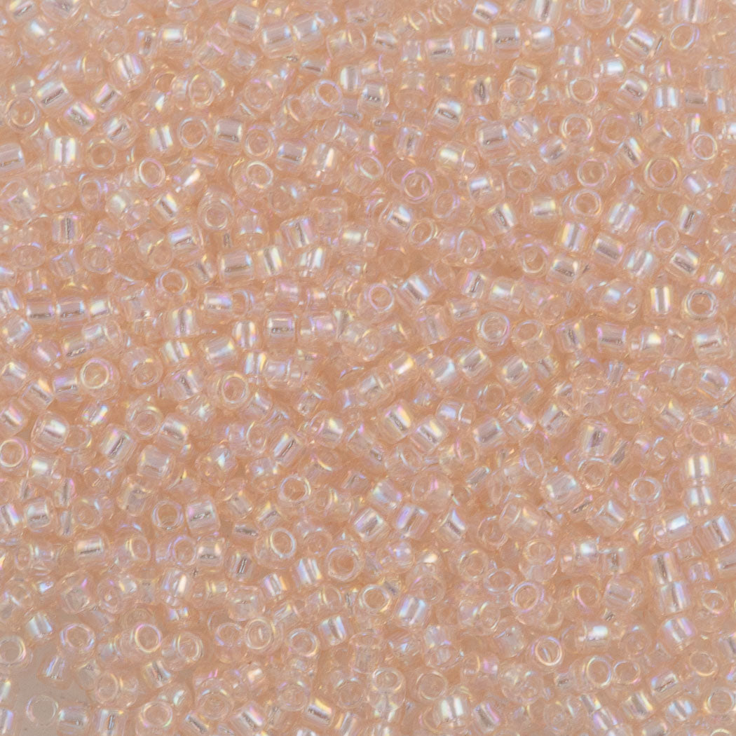 Toho Round Seed Bead 15/0 Transparent Champagne AB (169)