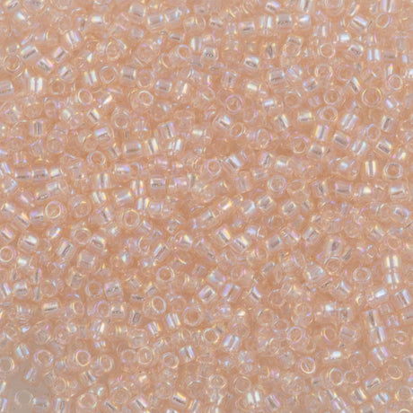 Toho Round Seed Bead 15/0 Transparent Champagne AB (169)