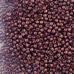 Toho Round Seed Bead 11/0 Transparent Amethyst Gold Luster (201)