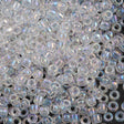 Toho Round Seed Beads 6/0 Transparent Crystal AB (161)