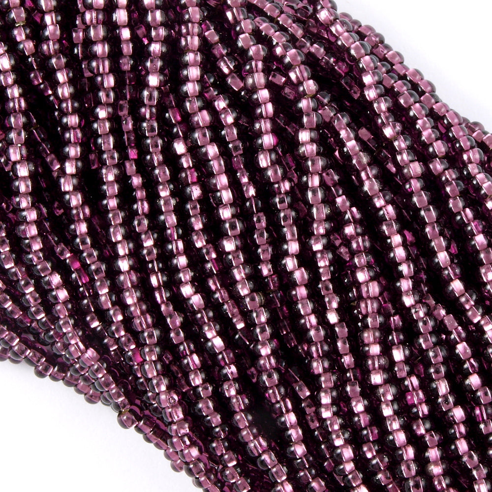 Czech Seed Bead Amethyst Silver Lined 1/2 Hank 11/0 (27060)
