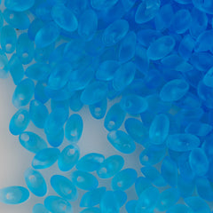 Miyuki Long Magatama Seed Bead Transparent Matte Light Blue 8g Tube (148F)