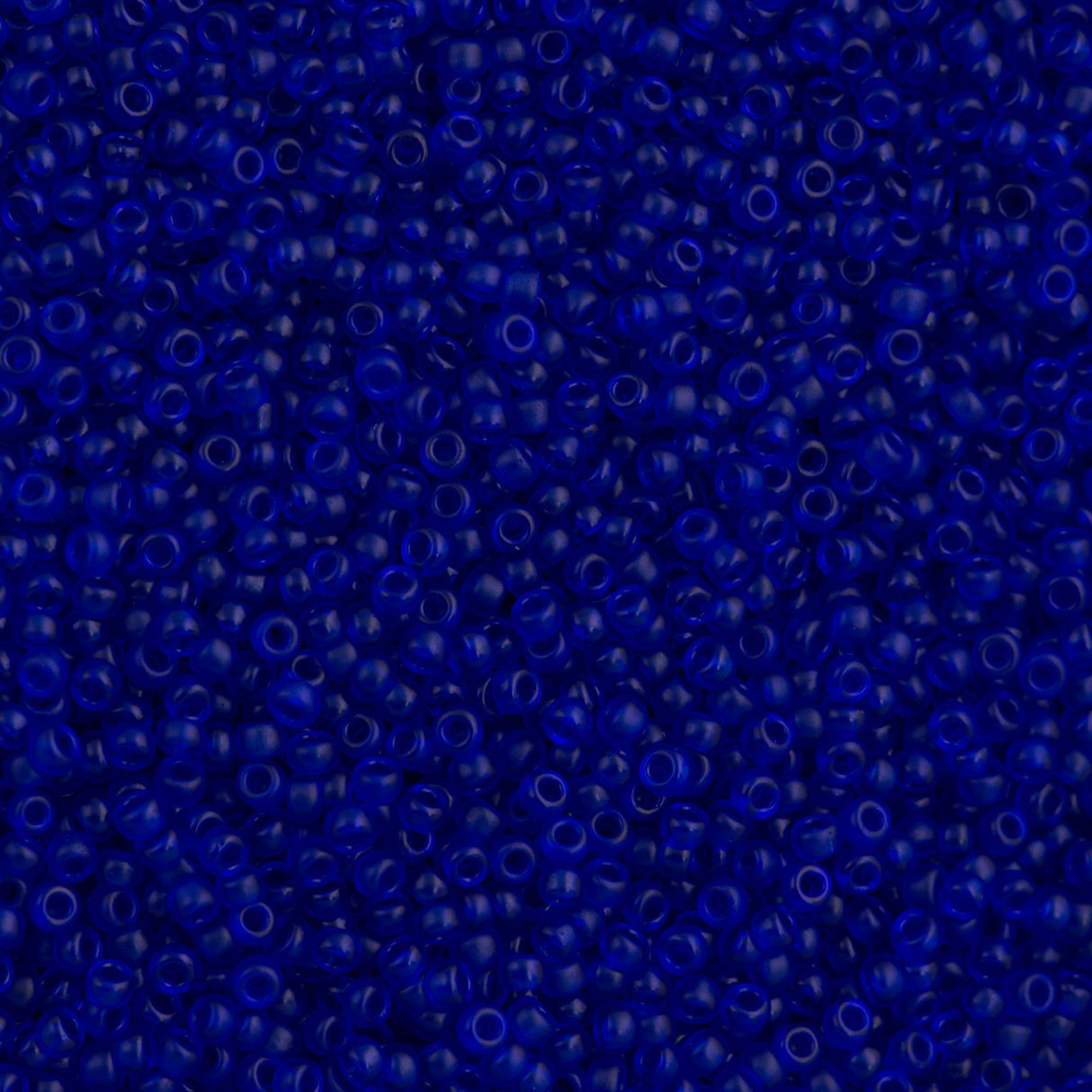 50g Miyuki Round Seed Bead 11/0 Semi-Matte Transparent Cobalt 11-151SF