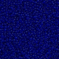 50g Miyuki Round Seed Bead 11/0 Semi-Matte Transparent Cobalt (151SF)
