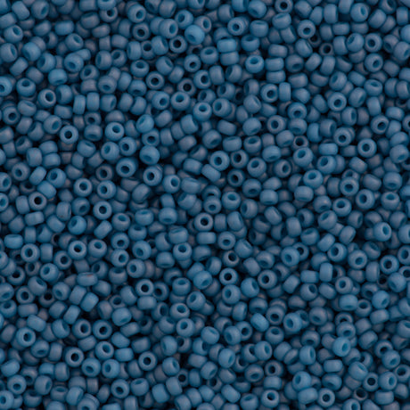Miyuki Round Seed Bead 11/0 Opaque Matte Denim 22g Tube (2074)