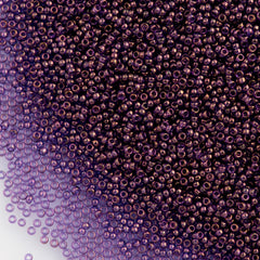 Miyuki Round Seed Bead 15/0 Violet Gold Luster 2-inch Tube (1884)