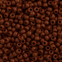 50g Toho Round Seed Beads 6/0 Opaque Light Brown (46L)