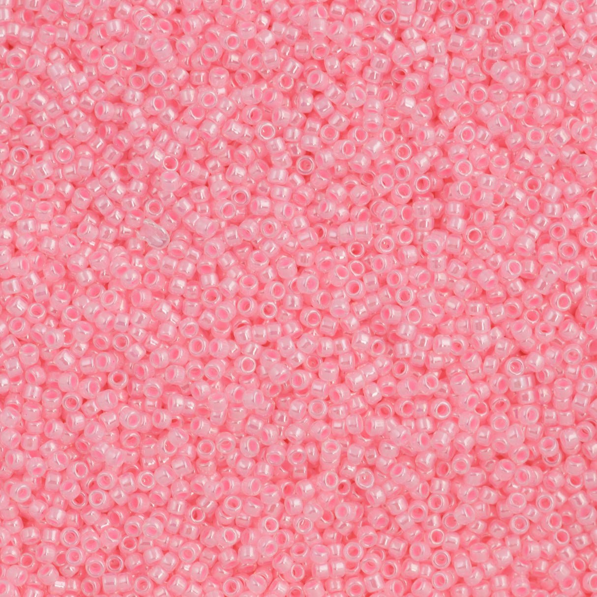 Toho Round Seed Bead 15/0 Ceylon Baby Pink 2.5-inch Tube (145)