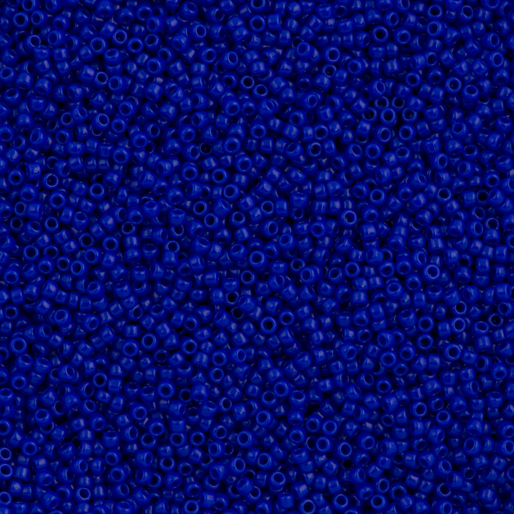 Toho Round Seed Bead 15/0 Opaque Cobalt 2.5-inch Tube (48)