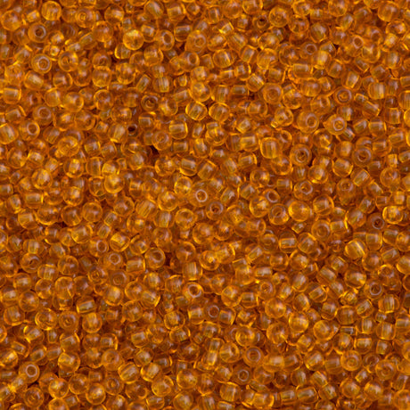 Czech Seed Bead 11/0 Transparent Topaz 50g (10070)