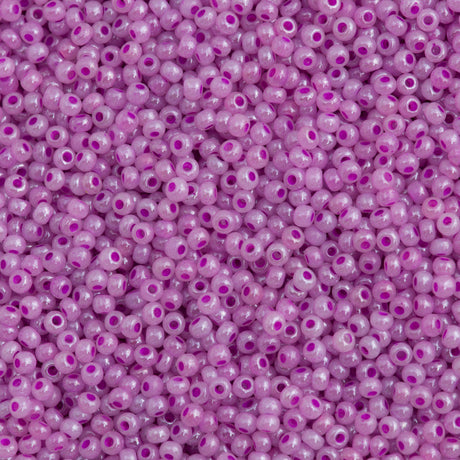 Czech Seed Bead 11/0 Lilac Ceylon 2-inch Tube (37128)