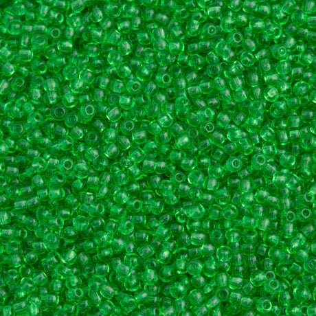 Czech Seed Bead 11/0 Transparent Peridot 2-inch Tube (50100)