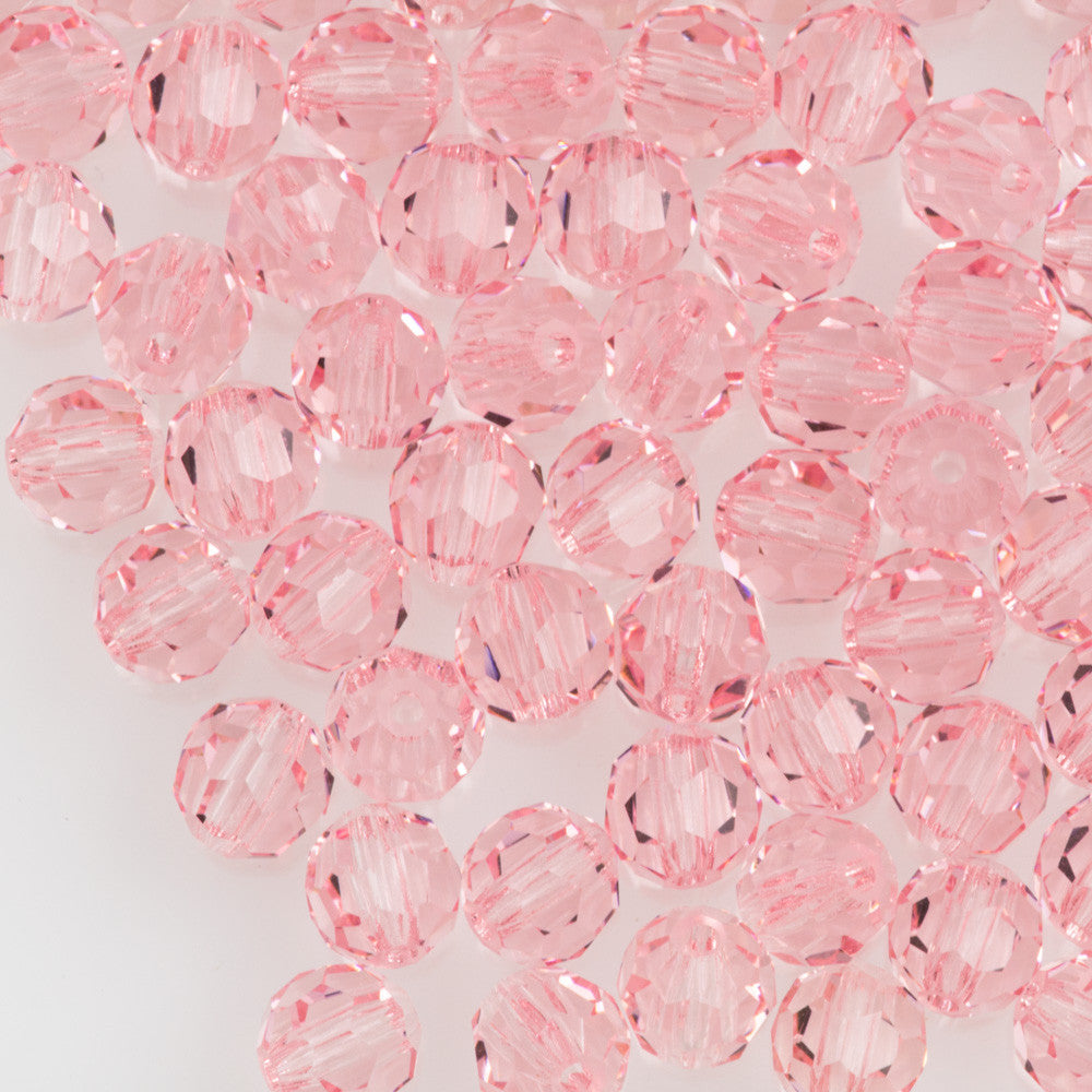crystal rose seed co 24 Preciosa Czech Crystal 6mm MC Round Bead Light Rose 70020 – Aura Crystals,  LLC