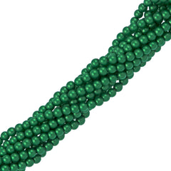 200 TRUE CRYSTAL 2mm Round Eden Green Pearl Beads
