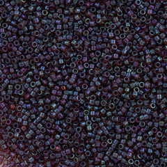 25g Miyuki Delica Seed Bead 11/0 Transparent Raspberry Luster DB104