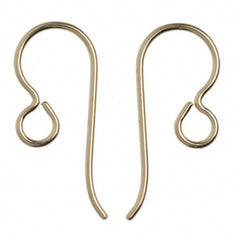 TierraCast Gold Filled 20ga Fish Hook Ear wire with 2.5mm Regular Loop