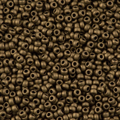 Miyuki Round Seed Bead 6/0 Matte Metallic Bronze 30g (2006)