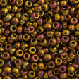 Miyuki Round Seed Bead 6/0 Tea Berry Gold Iris 20g Tube (2449)