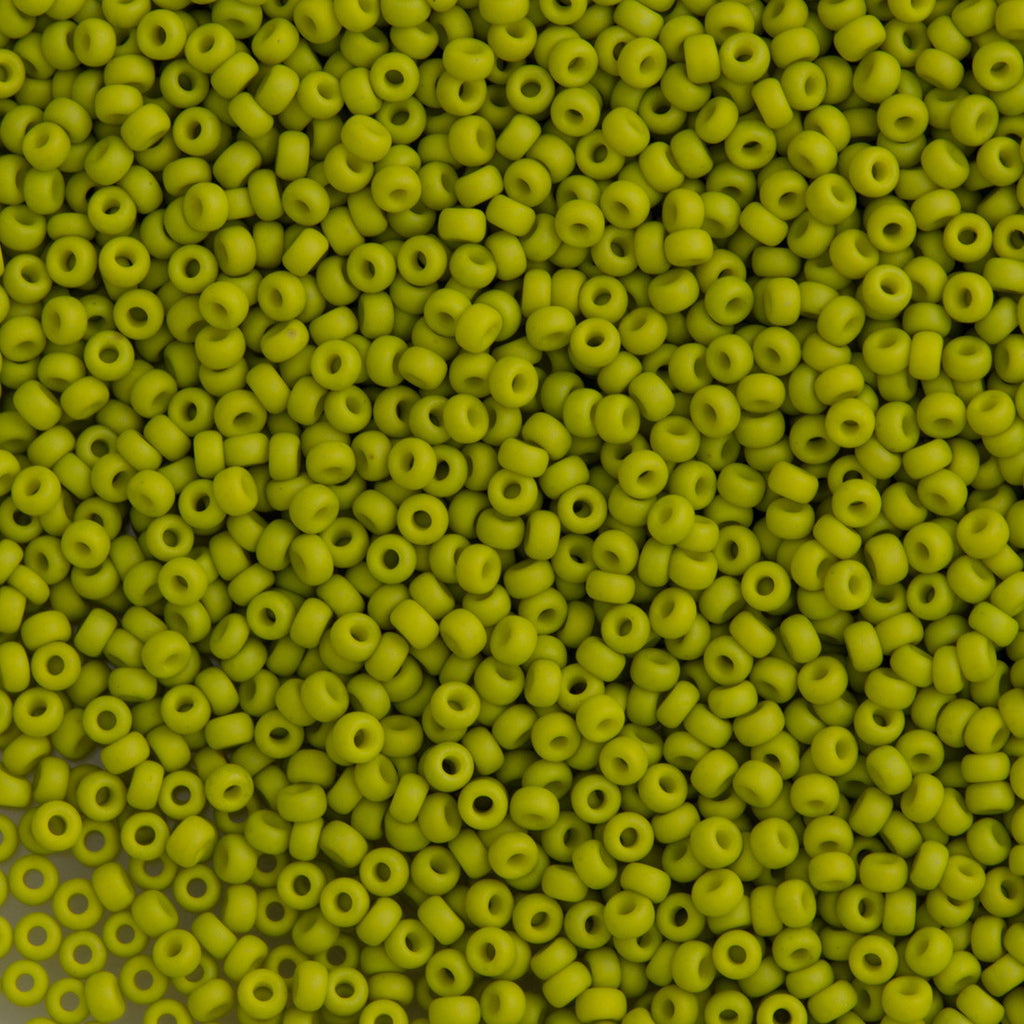 Miyuki Round Seed Bead 11/0 Opaque Matte Lime 22g Tube (2316)