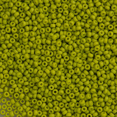 Miyuki Round Seed Bead 11/0 Opaque Matte Lime 22g Tube (2316)