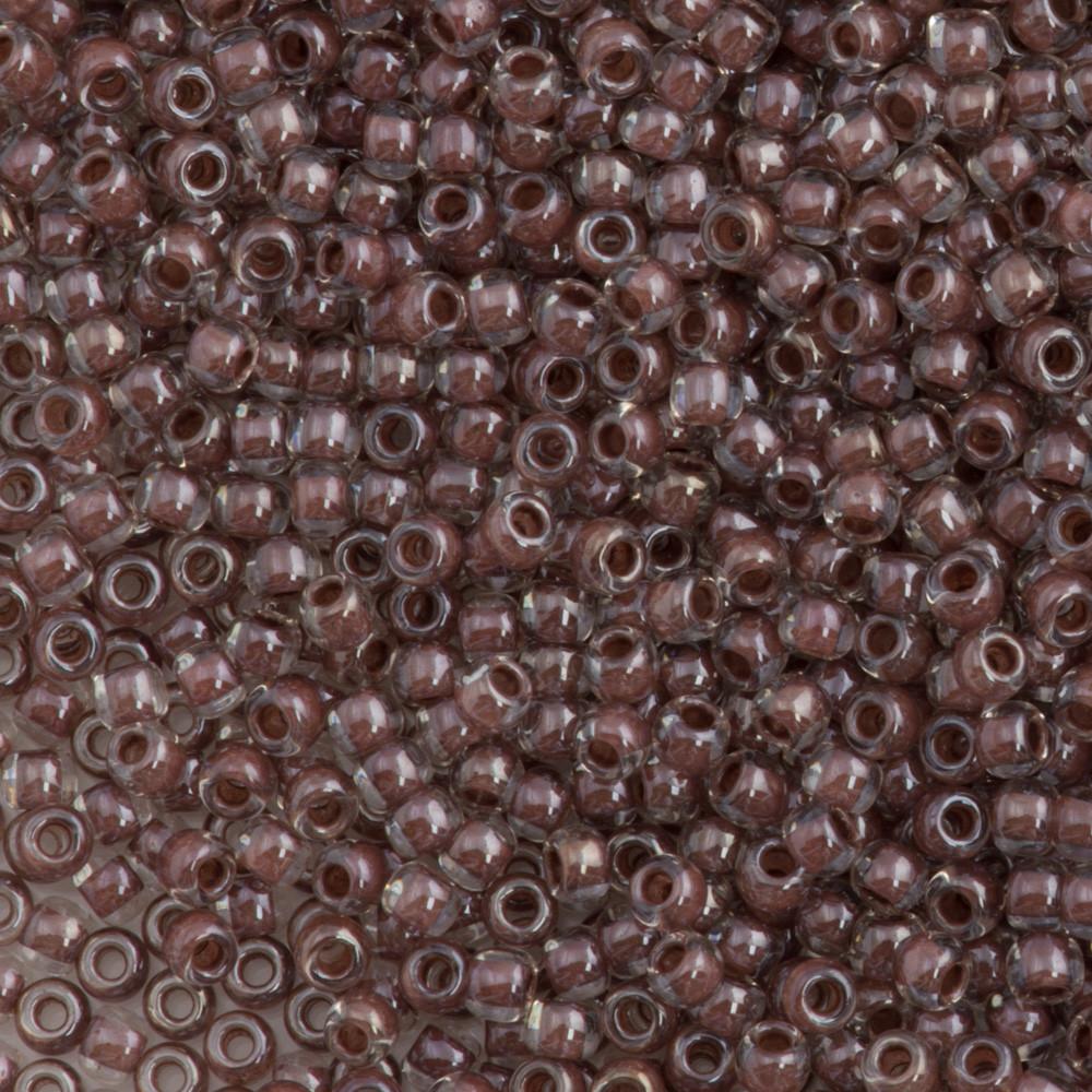 50g Toho Round Seed Bead 11/0 Inside Color Lined Antique Plum (1071)