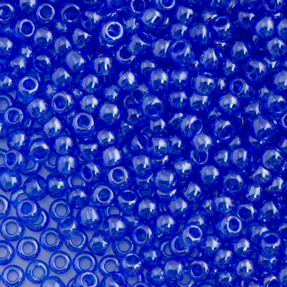 Toho Round Seed Bead 11/0 Transparent Sapphire Luster 2.5-inch Tube (117)