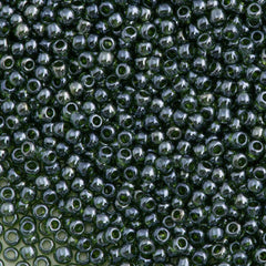 50g Toho Round Seed Bead 11/0 Transparent Olivine Luster (119)