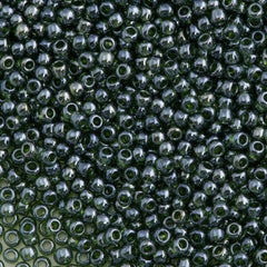 Toho Round Seed Bead 11/0 Transparent Olivine Luster 2.5-inch Tube (119)