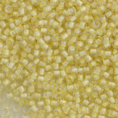 50g Toho Round Seed Beads 11/0 Inside Color Lined Lemon Chiffon (182)