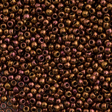 50g Toho Round Seed Bead 11/0 Olympic Bronze (224)