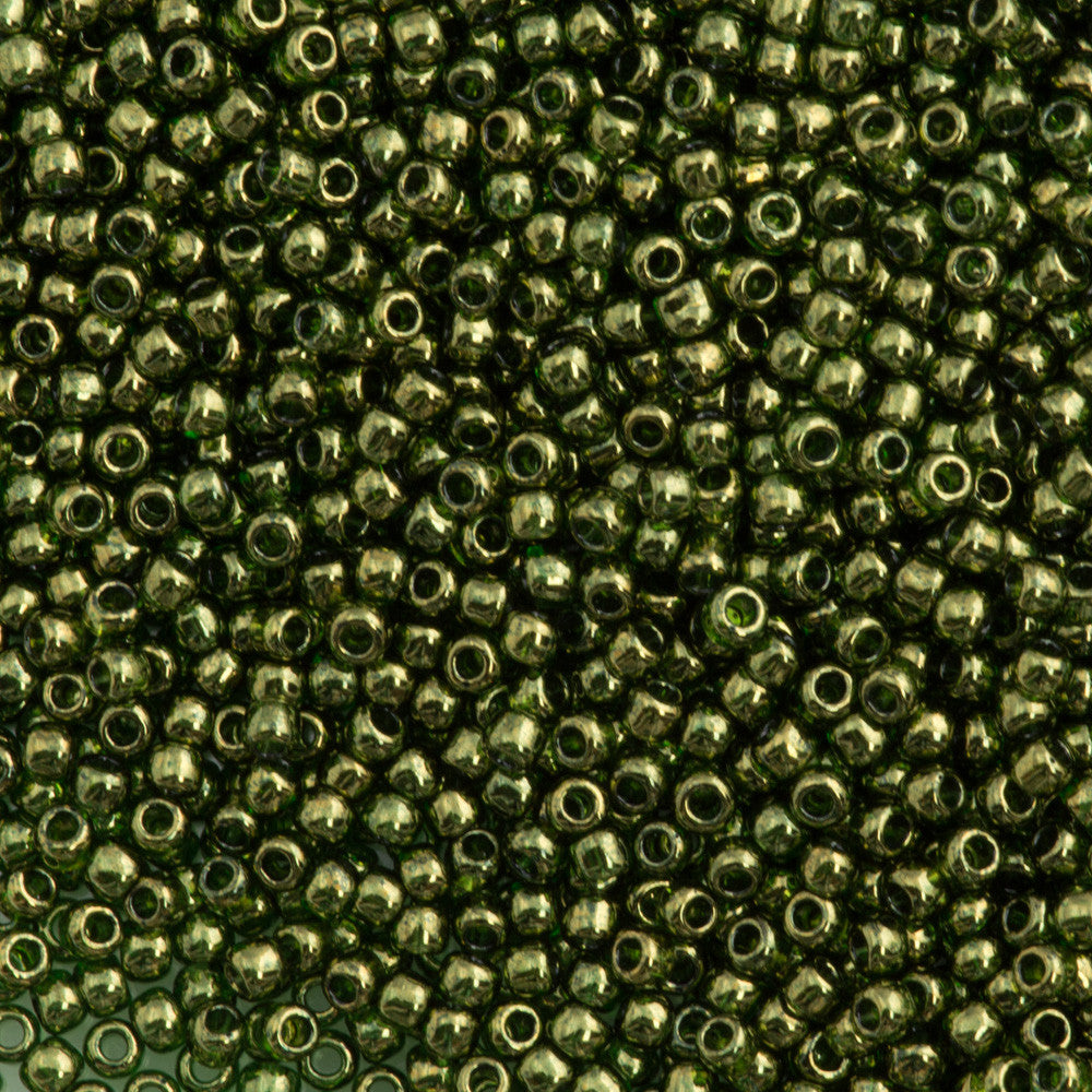 Toho Round Seed Bead 11/0 Fern Gold Luster 2.5-inch Tube (333)