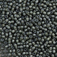 50g Toho Round Seed Bead 11/0 Black Diamond Inside Color Lined White (371)