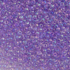 Toho Round Seed Bead 11/0 Dyed Lavender AB 2.5-inch Tube (477D)
