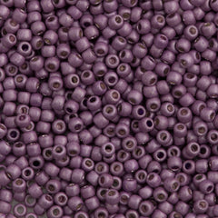 Toho Round Seed Bead 11/0 Matte Galvanized Lilac 2.5-inch Tube (554F)