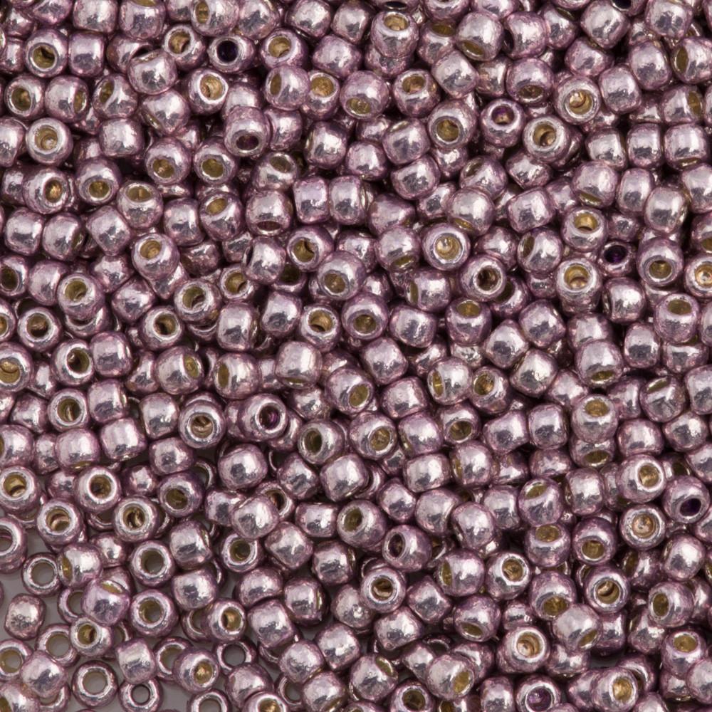 50g Toho Round Seed Bead 11/0 Permanent Finish Galvanized Lilac (554PF)