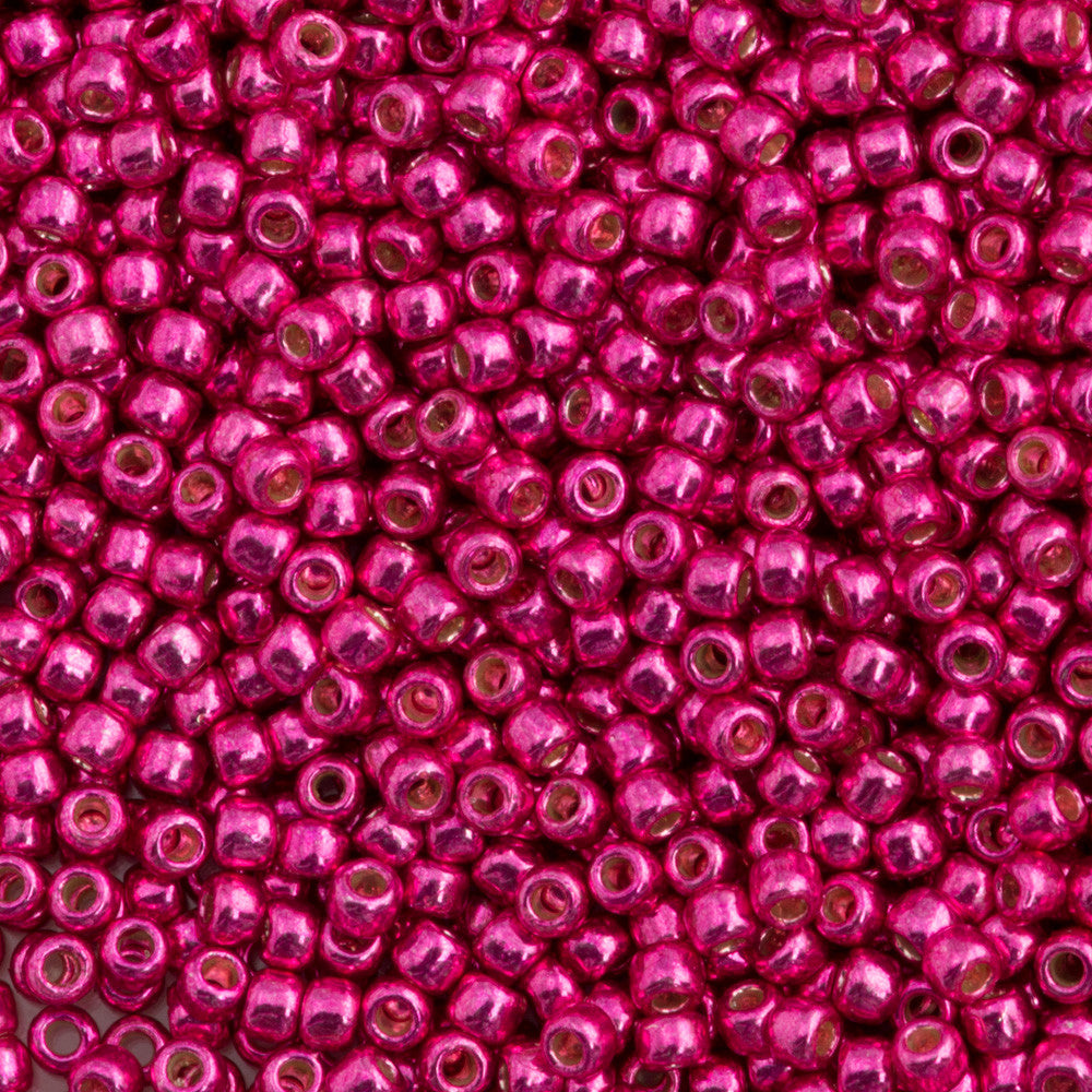 Toho Round Seed Bead 11/0 Permanent Finish Galvanized Orchid 2.5-inch Tube (563PF)