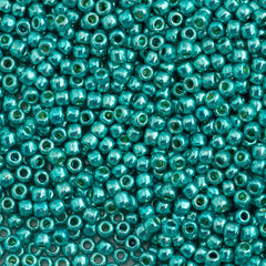 Toho Round Seed Bead 11/0 PermaFinish Galvanized Teal 2.5-inch Tube (569PF)