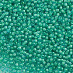 Toho Round Seed Bead 11/0 Inside Color Lined Aqua Blue 2.5-inch Tube (954)