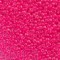 50g Toho Round Seed Bead 6/0 Luminous Neon Pink (978)