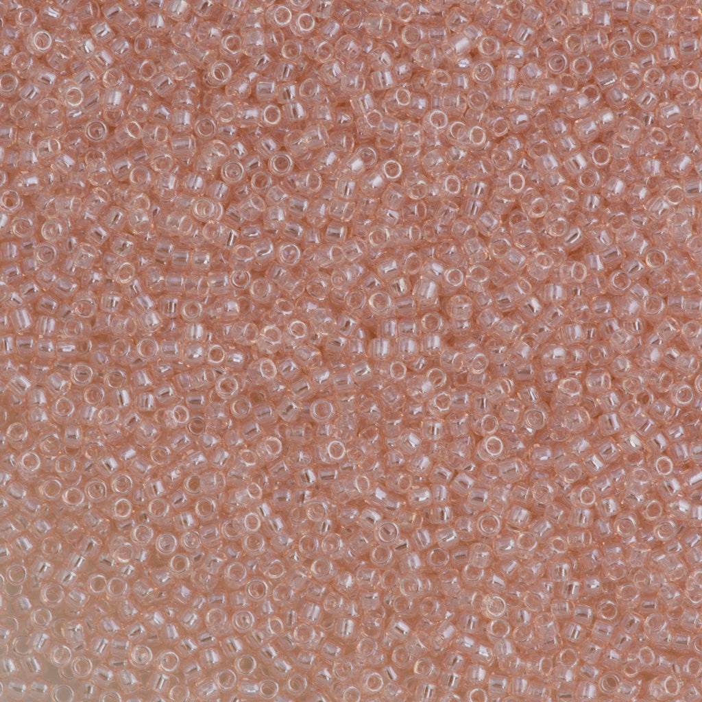 Toho Round Seed Bead 15/0 Transparent Rosaline Luster 2.5-inch Tube (106)